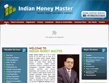 Tablet Screenshot of indianmoneymaster.com
